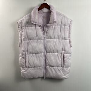 FP Movement Women's In A Bubble Puffer Vest Rose Quartz Light Pink Size Large